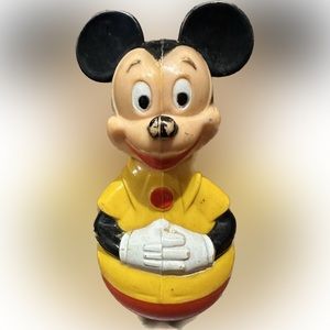 - Mickey Mouse Roly Poly Stand-up Child's Toy Vintage 1975 Walt Disney, 4 …